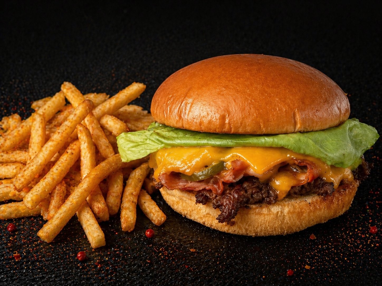 Meniu Single Bacon Cheeseburger