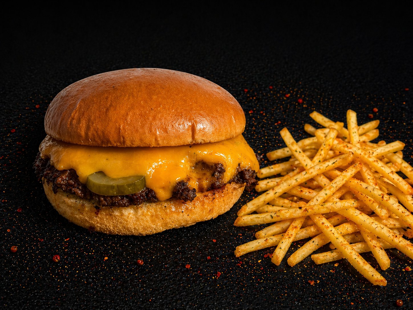 Meniu Single Cheeseburger