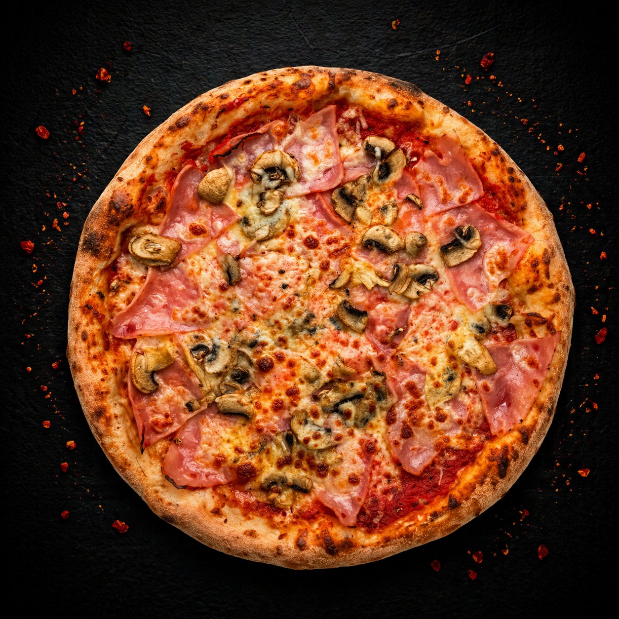 Pizza Prosciutto e Funghi