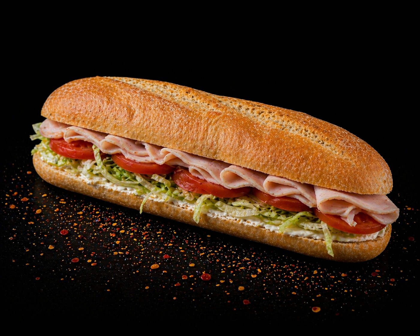 Sandvis cu sunca de curcan