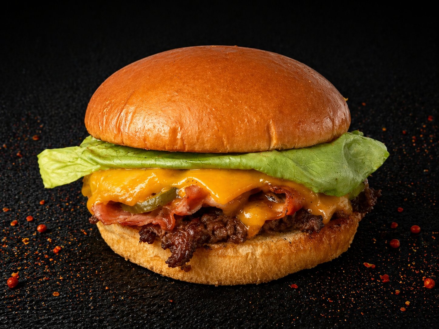 Single Bacon Cheeseburger